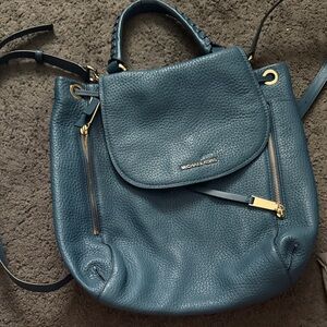 Michael Kors Teal Leather Backpack